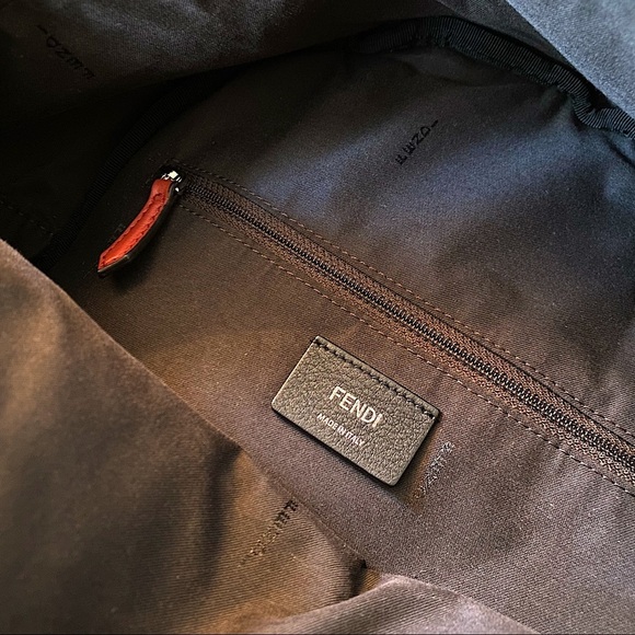 FENDI  Monster Backpack Nylon with Fur Grey main image 9